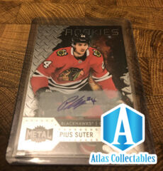 2020-21 Metal Universe Upper Deck Rookie Auto Pius Suter /299